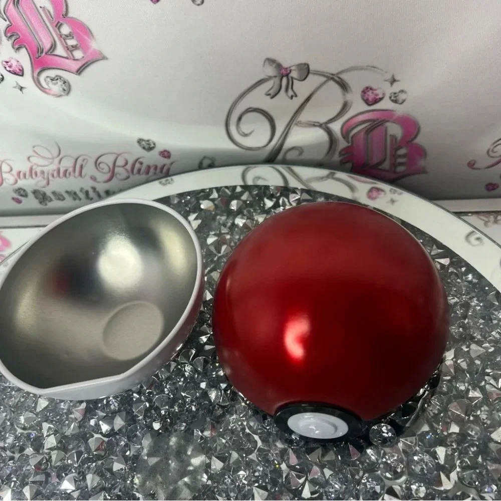Pokémon storage container tin Pokémon ball red white silver black lid comes off